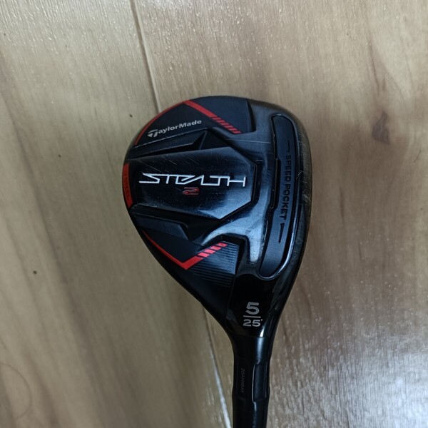 【送料込み 即決】 テーラーメイド STEALTH ステルス2 ユーティリティ 5U 25度 フレックスR ヘッドカバー付き