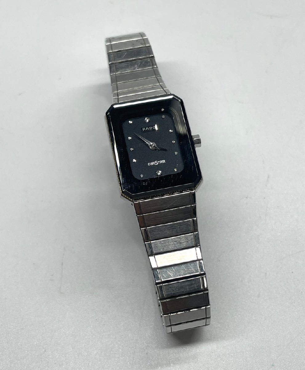 RADO ラドー　ダイアスター　ブラック　レディース RADO ラドー ダイアスター 4Pダイヤ ブラック文字盤【471】 の