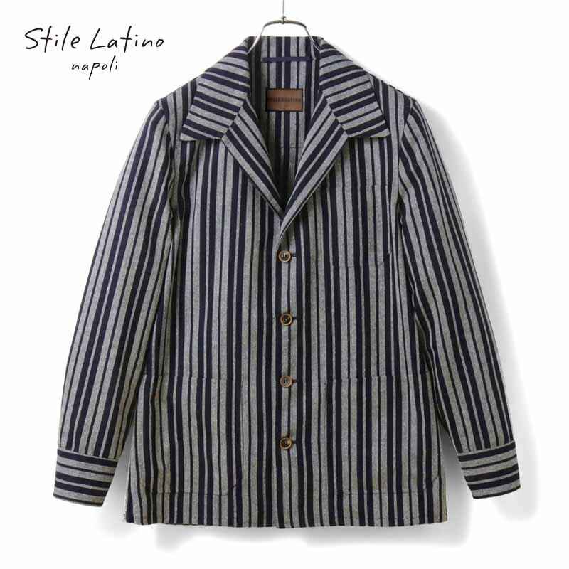 ⭐️【美品】Stile Latinoスティレラティーノ 最高級ウールジャケット42 STILE LATINO 【スティレラティーノ】[秋冬] カシミア グレン