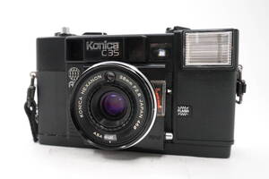 ★実用品★ コニカ KONICA C35 AF HEXANON 38MM F2.8 コンパクトフィルムカメラ ★シャッター・フラッシュOK★ #2507-3-9-1124