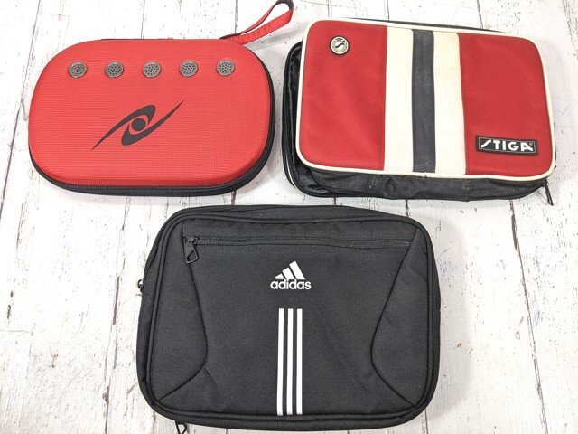 ビンテージ　アディダス　ラケットケース　バッグ　皮革+ファブリック TWO POCKETS RACKET CASE 2 | ACE 90 GOOD STUFF