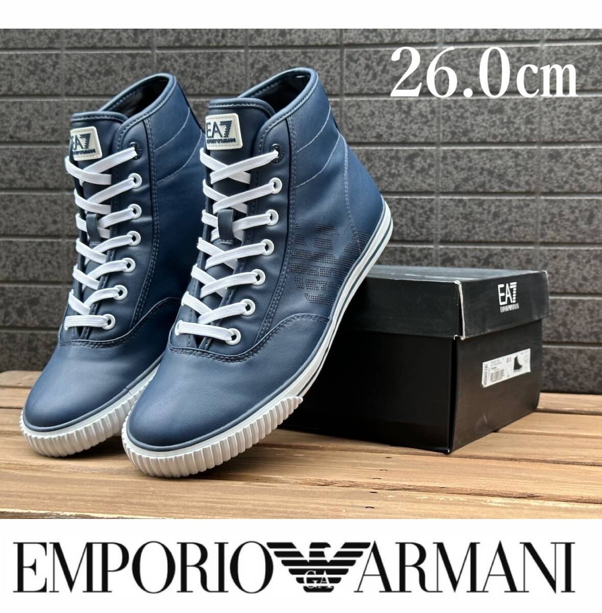 EA7 EMPORIO ARMANI スニーカー ネイビー 美品 未使用 箱付き Yahoo!オークション -「ea7 スニーカー」の落札相場・落札価格