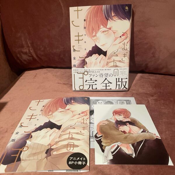 つむぎくんのさきっぽ 完全版/暮田マキネ アニメイトセット 小冊子 ペーパー フェア特典描き下ろし漫画付きリバーシブルカード