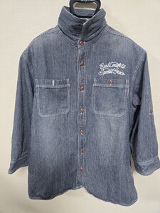 ●超特価・超美品・メンズ七分丈デニムジャケットL・Real Contents