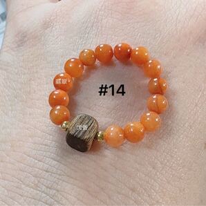 R2-01747《保証保証》指輪 すべて天然素材保証 ベトナム産高級 沈香香木 珍しい赤翡翠 金具K24金 2mm玉*2 画像通り リング約14号