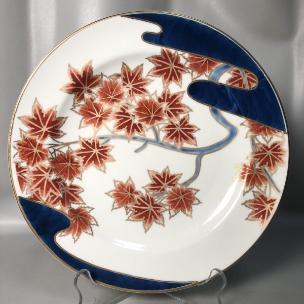 飾皿 絵皿 アンティーク 陶磁 陶芸 古美術品 第弐陶器・丸皿・小皿・飾り皿・絵皿・古九谷風・No.190805-43