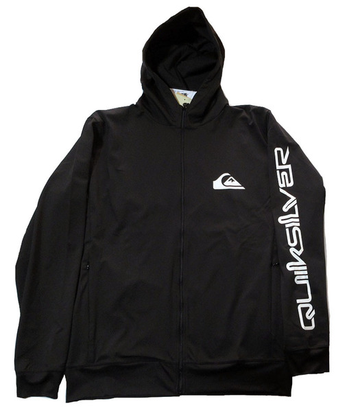 クイックシルバー メンズ ラッシュガード ジップ フーディ Sサイズ ブラック 黒 OMNI MW ZIP HOODIE JP_QLY241032 Quiksilver