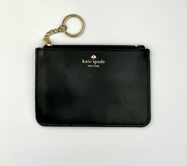 1567　ケイト・スペード　名刺入れ　ブラック　新品未使用 KA574☆Kate Spade☆Dumpling pebbled leather small case (kate