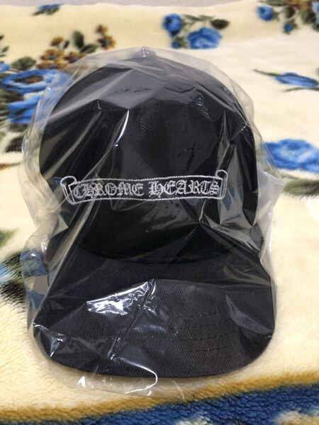 CHROME HEARTS スクロールラベル ステッチデニムキャップハット