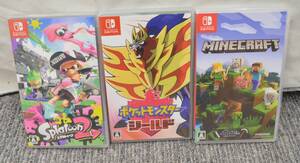 K★Nintendo 任天堂 ポケットモンスター シールド Splatoon2 Microsoft マイクロソフト MINECRAFT マインクラフト ソフトまとめ★