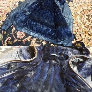 11795/ QUAI DE VALMY ケドゥバルミー ケドゥヴァルミ 70万↑ セラファン社 毛皮裏地ファー トロトロ ラムナッパレザー フード付きブルゾン