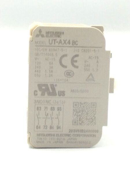 正規代理店購入 三菱電機 UT-AX4 BC 3A1B 補助接点ユニット 展示品