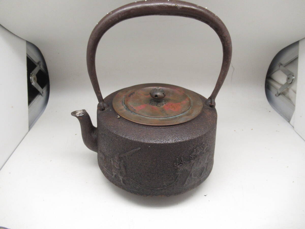 ■時代物 古鉄瓶■アンティーク・骨董・古民具・古道具・工芸・急須・鉄器 新品未使用】南部鉄器 鉄瓶 急須 アンティーク 骨董品 2025年