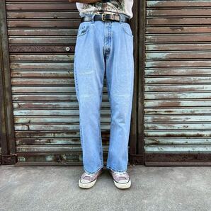 00s Levi's Silber Tab シルバータブ デニムパンツ W34 L30 W88cm 493刻印 リーバイス ヴィンテージ バギー テーパード インディゴ 90s