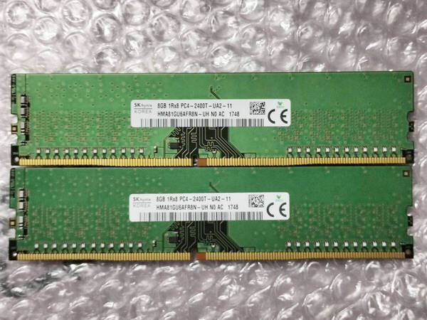 ☆ SKhynix PC4-2400T-UA2-11 DDR4 8GB×2 16GB デスクトップ用メモリ ☆