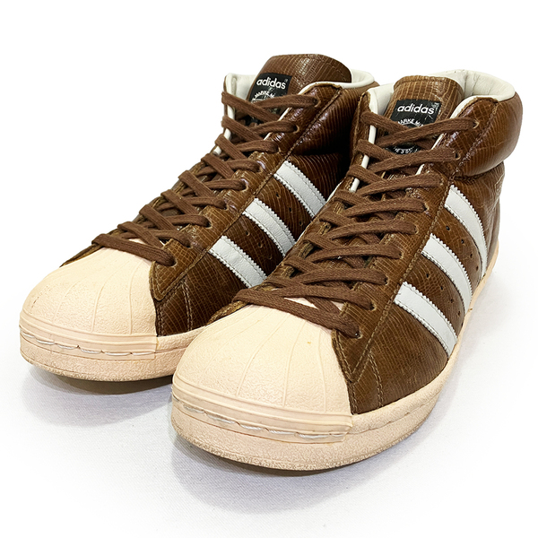 アディダス オリジナルス プロモデル ヴィンテージ ブラウン 26.5cm ADIDAS ORIGINALS PRO MODEL VINTAGE 正規品 413199 年代 復刻 シェル