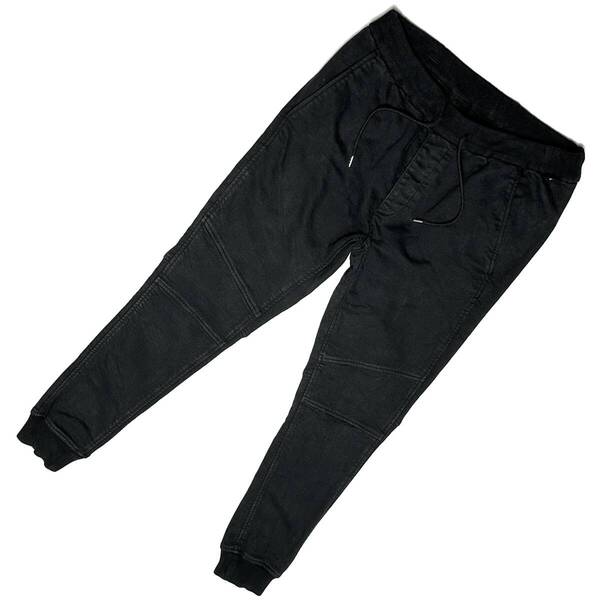 定価3.5万 wjk heavy jersey biker rib pants サイズM 黒 ヘビージャージスエットパンツ akm ジュンハシモト 1piu