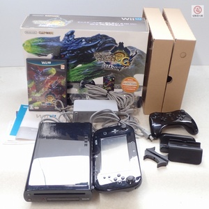 動作品 シリアル一致 WiiU 32GB モンスターハンター3G HD Ver. WiiU プレミアムセット 箱説/クラシックコントローラ付【20