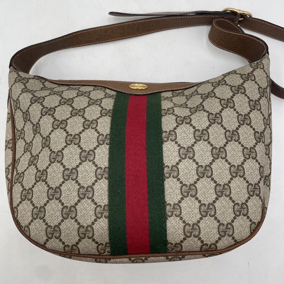Gucci GGパターン ショルダーバッグ　オールドグッチ　ヴィンテージ　肩掛け GUCCI グッチ GG金具 オールドグッチ 肩掛け ワンショルダー