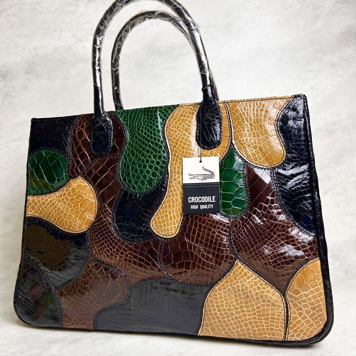CROCODILE クロコダイル　レザートートバッグ　レザーバッグ　クロコレザー CREATIVE RECREATION - クロコダイル CROCODILE バッグ