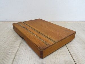【USED】 1950年代 茶農家納屋から出てきた 文箱 検索用⇒ 昭和レトロ/天然木/無垢材/楢材/オーク/道具箱/裁縫箱/小物入れ/筆箱/F0803