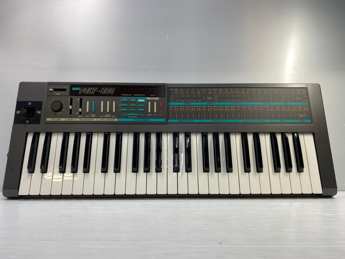 【ジャンク品】Poly-800 KORG アナログシンセサイザー 通電確認済み 2025年最新】Yahoo!オークション -korg poly800の中古品・新品