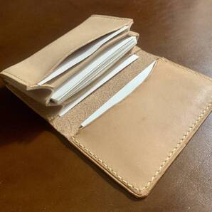【栃木レザー】名刺入れ 本革 風琴マチ