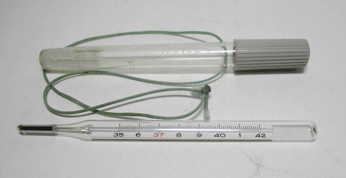昭和レトロ　テルモ　水銀体温計　ケース付き 20本入り　TERUMO Terumo - 【昭和レトロ】水銀体温計（TERUMO）の通販 by