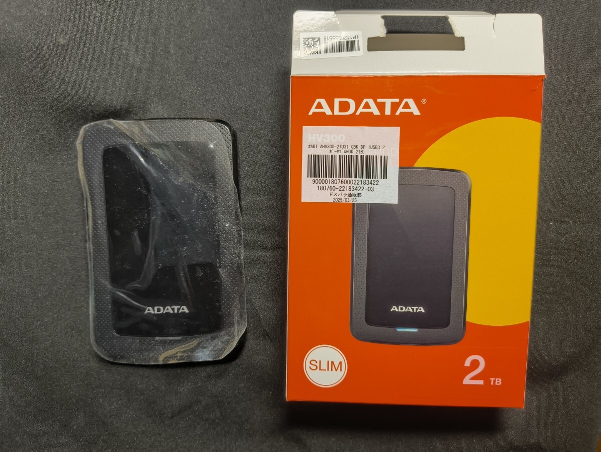 【新品未使用】大容量2TB 外付けHDD ADATA Amazon.com: ADATA HV300 外付け ポータブル HDD 2TB AHV300