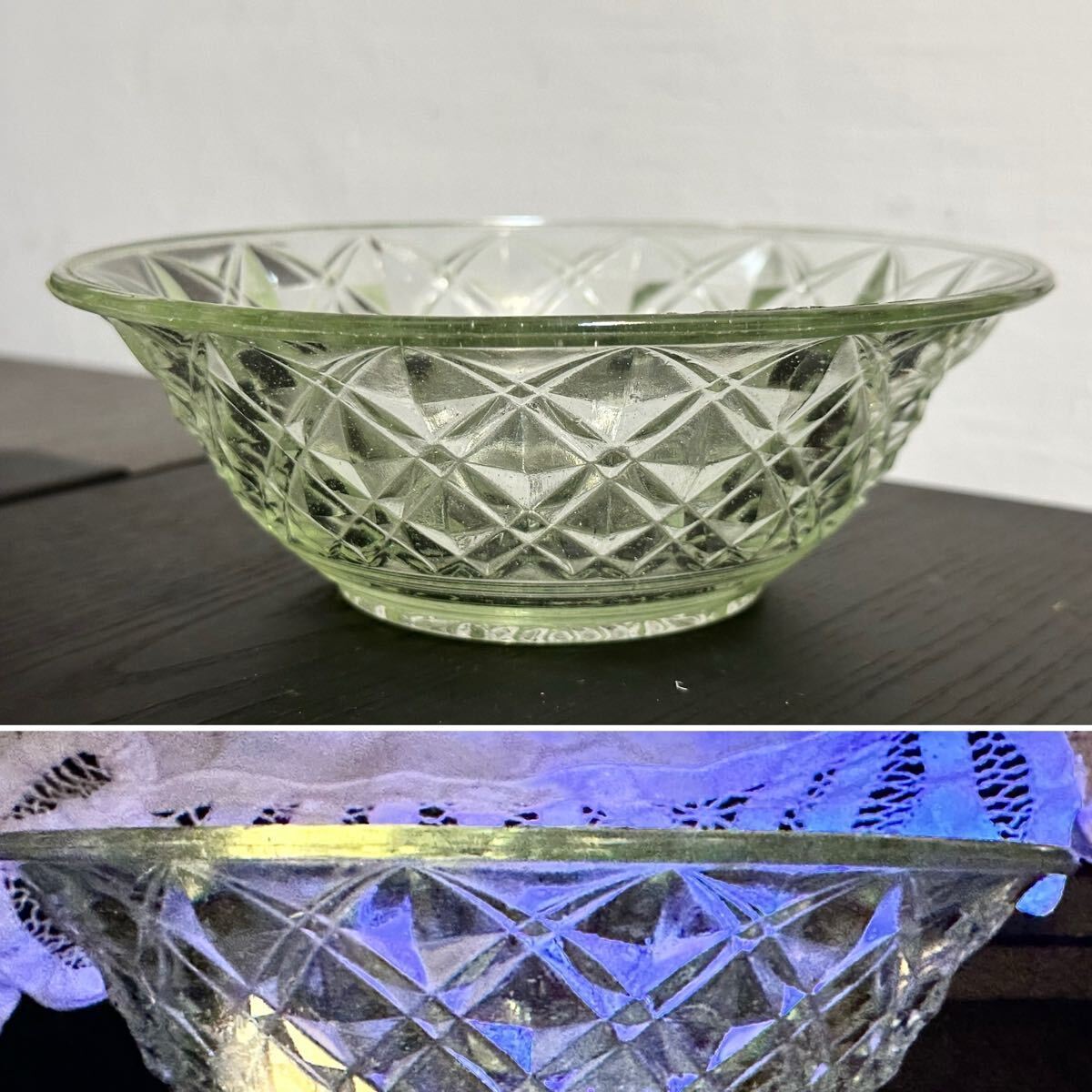美品 レトロ ウランガラス サラダボウル 2025年最新】Yahoo!オークション -ウランガラス ボウルの中古品