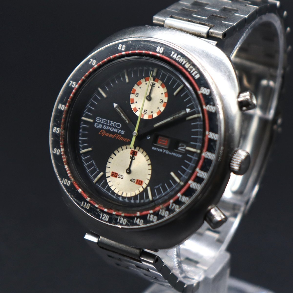 SEIKO5 SPORTS　Speed Timer　腕時計　自動巻き　稼動 Yahoo!オークション -「seiko 5 sports speed timer」の落札相場
