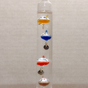 送料込み★ガラス・フロート・温度計・インテリア 高さ約18.5cm 検:北欧雑貨・エレベーター