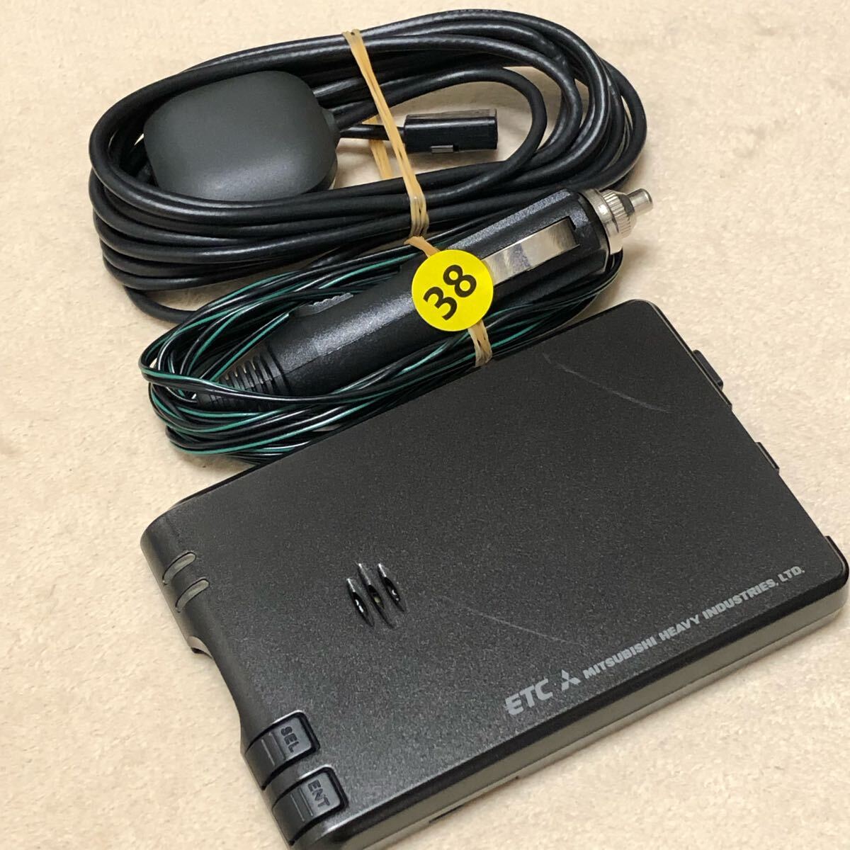 ★軽自動車にて使用 ETC2.0 シガー電源 音声案内付 美品 動作良好★ ETC電源ケーブル 三菱電機製ETC シガーライターソケットに