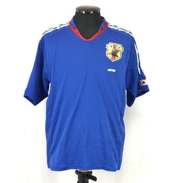 JFA サッカー日本代表レプリカユニフォームシャツ【Mens size -M-L/青/blue】ワールドカップ/応援グッズ/Tシャツ/Tops/Shirts◆BH66