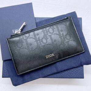 美品 DIOR ディオール ギャラクシー カード コインホルダー フラグメントケース オブリーク 2ESBC250VPD_H03E
