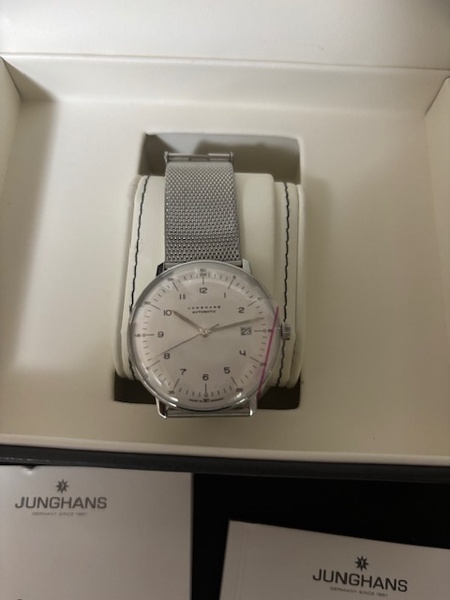 JUNGHANS ユンハンス マックスビル 自動巻き 腕時計 メンズ Max Bill Automatic 027/4700.02M メタルベルト