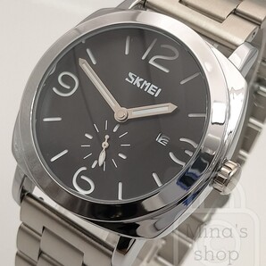 【期間特価1000円引き中!!】イタリア軍式の無骨イメージを貫徹【屈強3連ステン仕様/新品】ミリタリー スモールセコンド 日付 黒文字盤