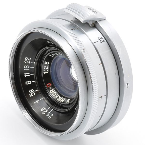 【Nikon/NIPPON KOGAKU】申①200//Sマウント/W-NIKKOR 1:2.5 f=3.5cm/革ケース付き 【Nikon/NIPPON KOGAKU】申①200//Sマウント/W-NIKKOR 1:2.5 f=3.5cm/革ケース付き