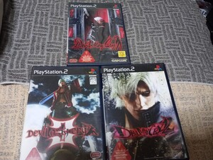 PS2 デビルメイクライ 1〜3 3本セット 箱、説明書付き