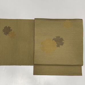 名古屋帯 八寸 信州紬 雪輪 新綿紬 so030