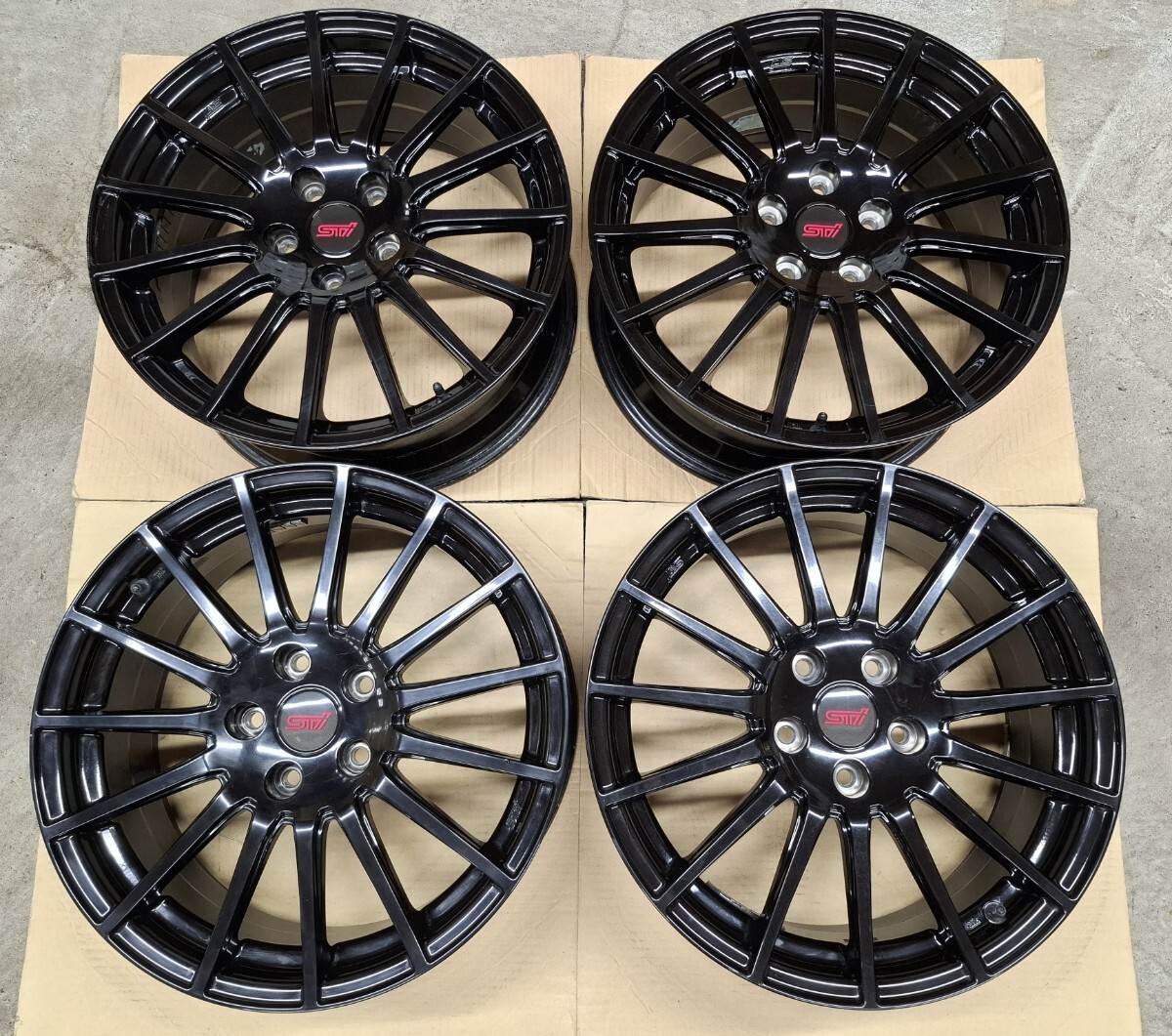 AGITO STIホイール 4本セット 18インチ 215/45/18④ 2025年最新】Yahoo!オークション -stiホイール 18インチの中古品