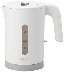 タマハシ 「ERETTO mono」 電気ケトル 1.0L ET-103 ホワイト