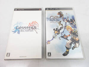 G6915●PSPソフト 2本セット●ディシディア ファイナルファンタジー ULJM05262●キングダム ハーツ バース バイ スリープ ULJM05600