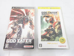 G6923●PSPソフト 2本セット●GOD EATER(ゴッドイーター) ULJS00237●GOD EATER BURST(ゴッドイーター バースト) ULJS19056