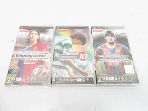 G6932●PSPソフト 3本セット●ワールドサッカー ウイニングイレブン10 + 2009 + 2011●Winning Eleven ウイイレ
