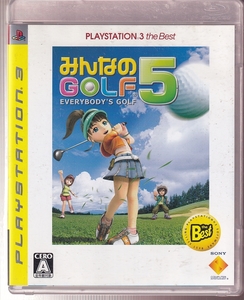 DA★中古ゲーム★PS3★みんなのGOLF 5 PLAYSTATION3 the Best★BCJS-70005