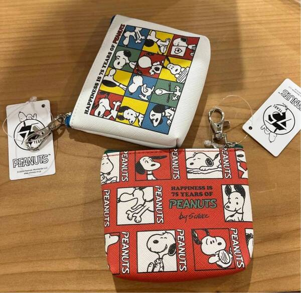 Snoopy スヌーピー プチポーチ コインケース 化粧ポーチ お財布 2種類セット