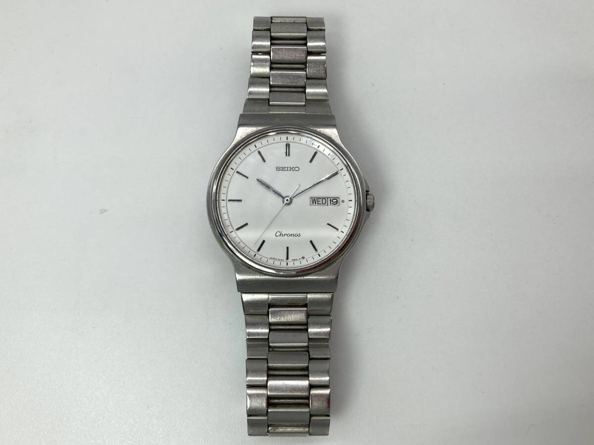 【外観美品/新品電池】 SEIKO クロノス メンズ 腕時計 デイデイト Yahoo!オークション -「seiko chronos」の落札相場・落札価格