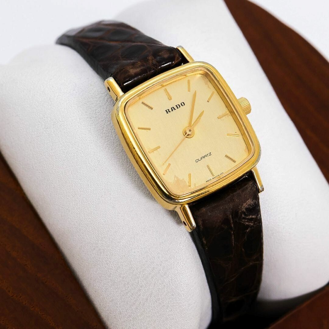 美品 希少 RADO 腕時計 デイト 純正レザーベルト 新品電池 z 2025年最新】Yahoo!オークション -rado腕時計ベルトの中古品