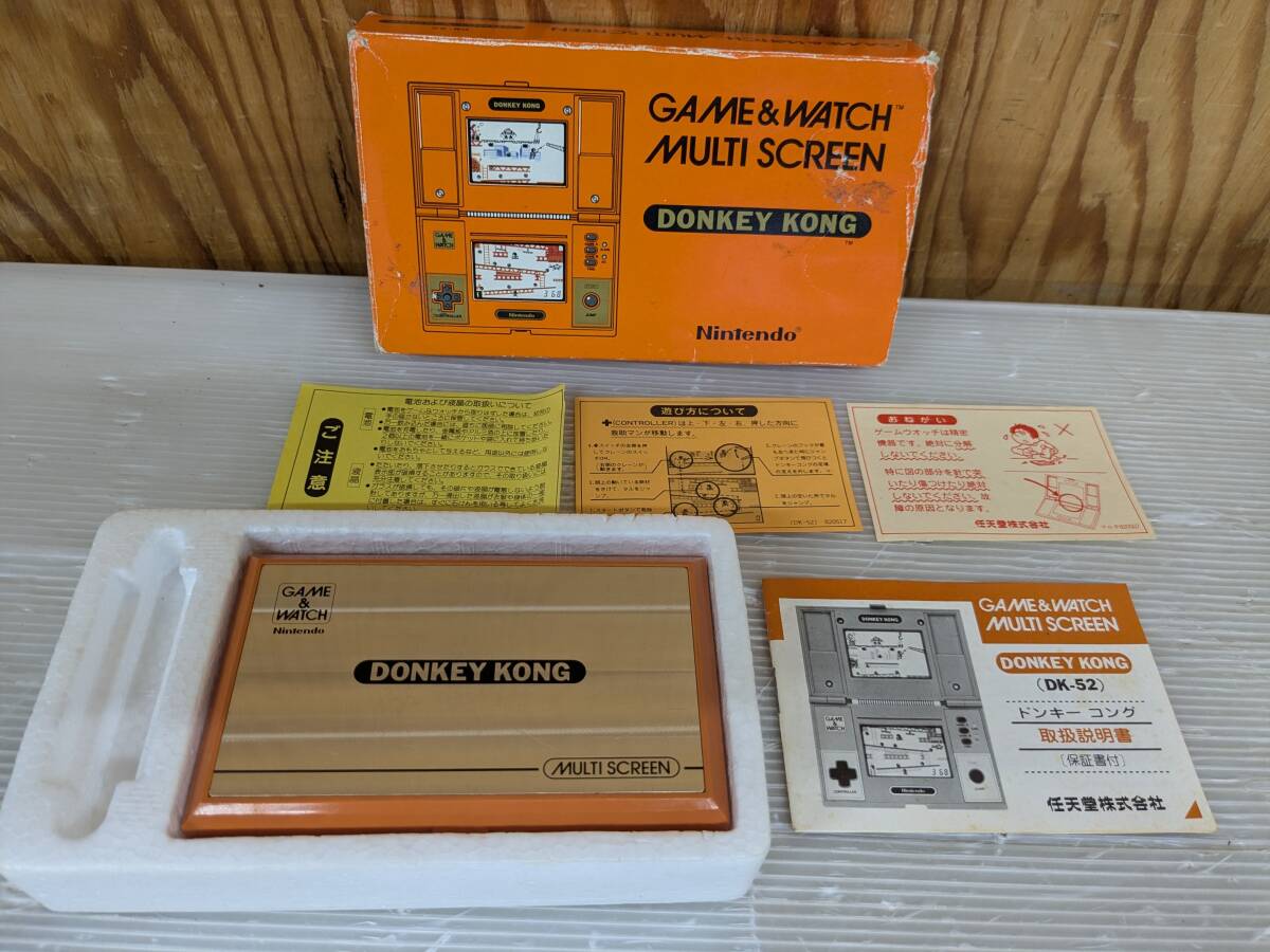 DK-52 DONKEY KONG ゲーム＆ウォッチ ジャンク品 通電確認 DK-52 DONKEY KONG ゲーム＆ウォッチ ジャンク品 通電確認